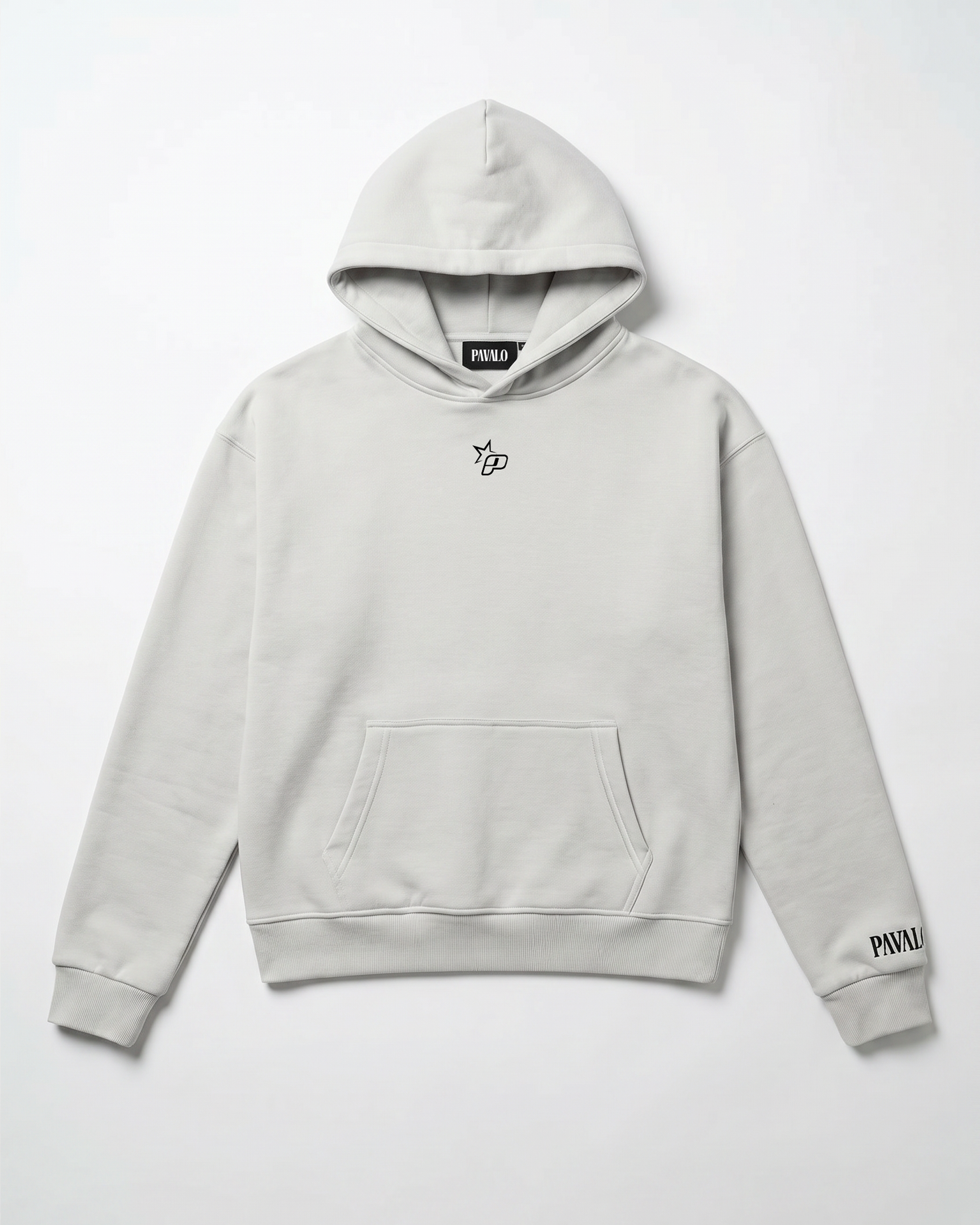 PAVALO® Premium Hoodie Aschgrau