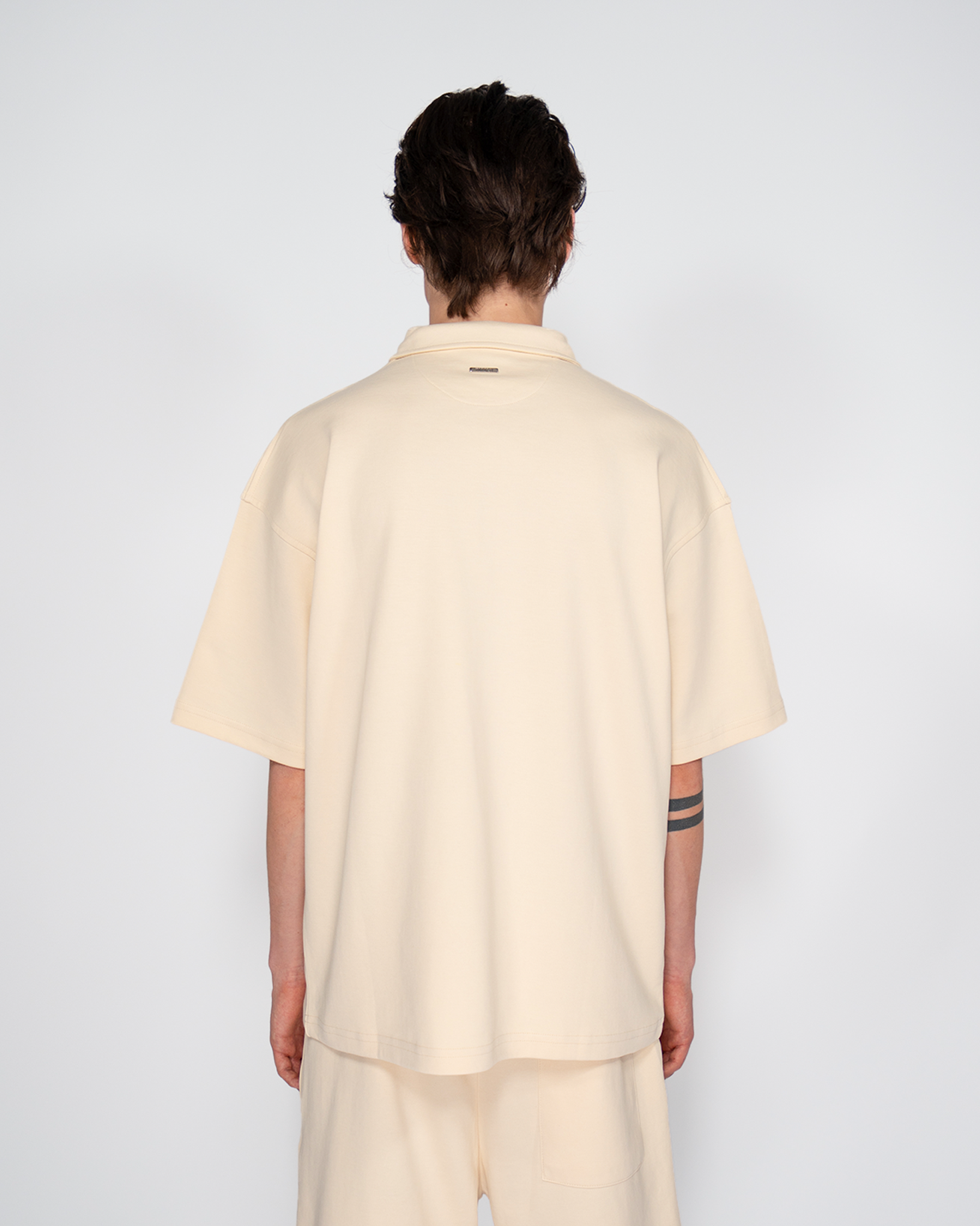 Premium Quarterzip Shirt Cream