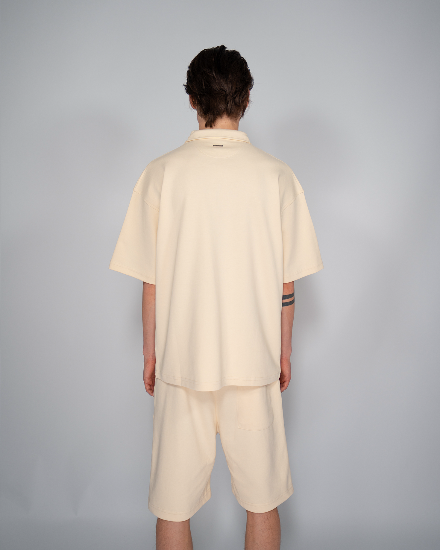 Premium Quarterzip Shirt Cream
