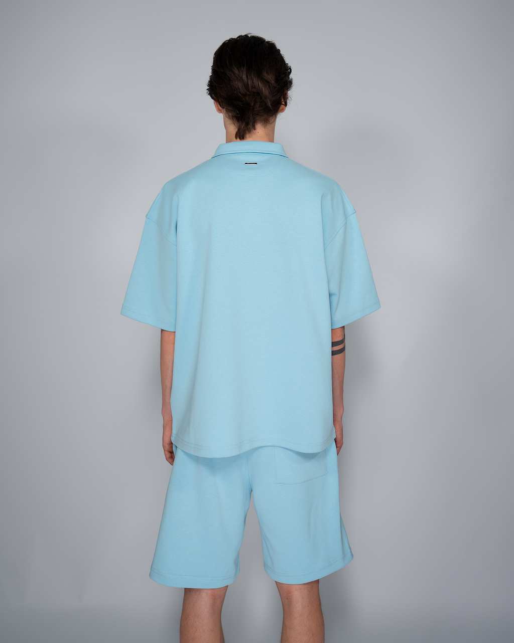 Premium Quarterzip Shirt Ice Blue