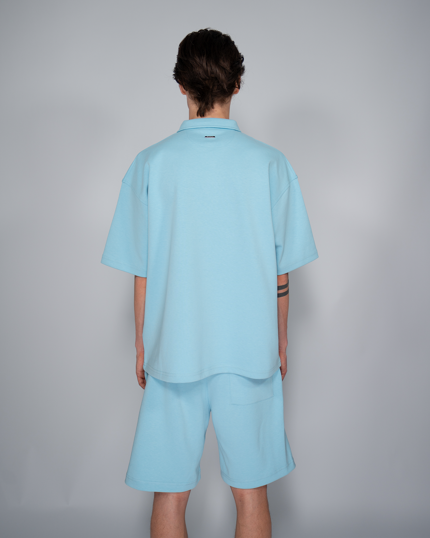 Premium Quarterzip Shirt Ice Blue