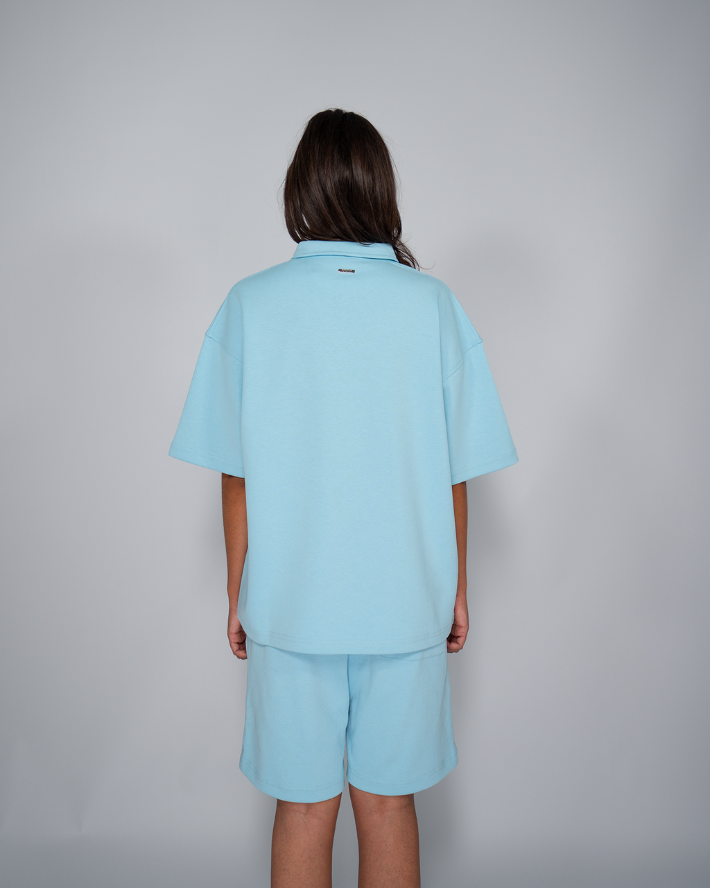 Premium Quarterzip Shirt Ice Blue