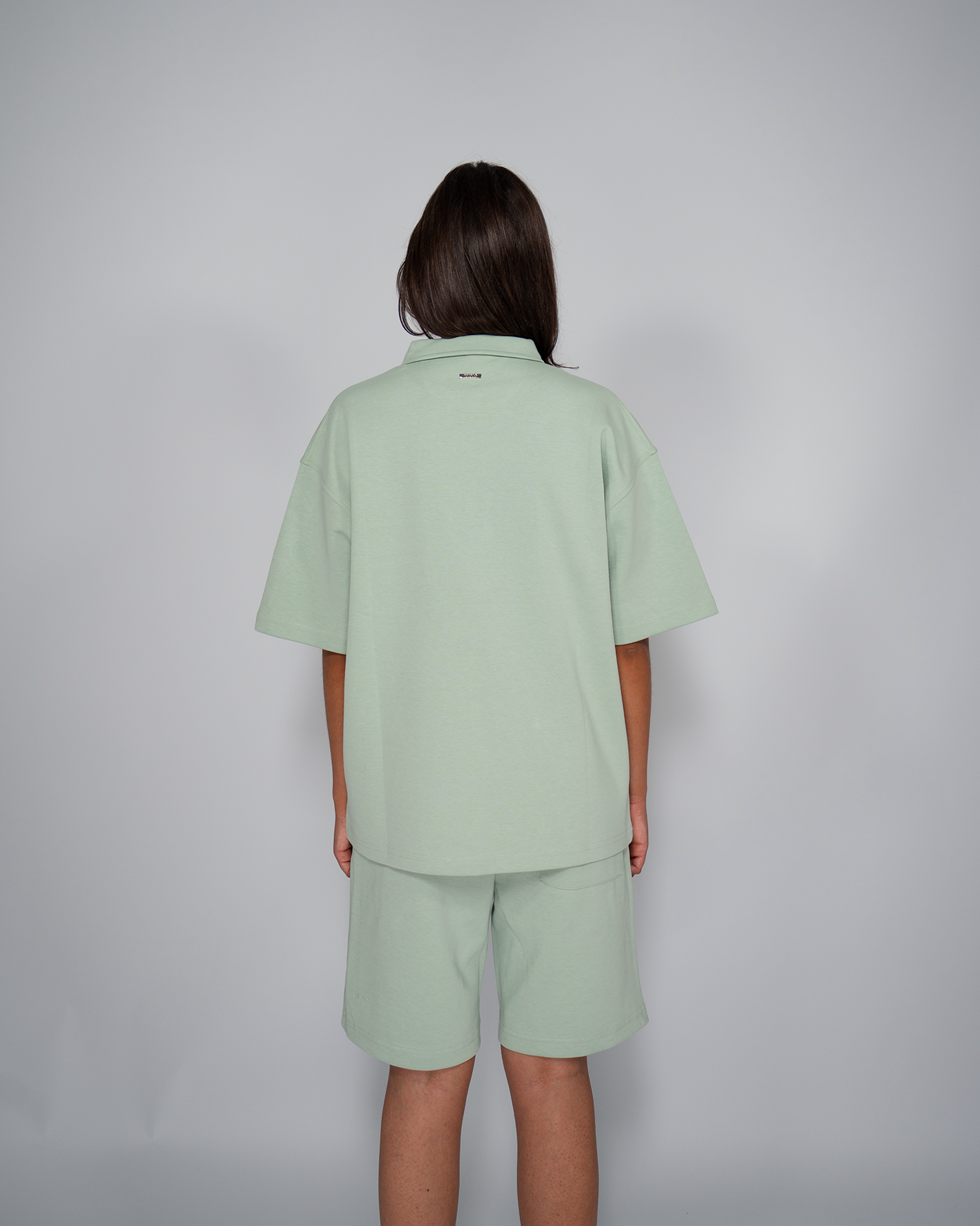 Premium Quarterzip Shirt Soft Green