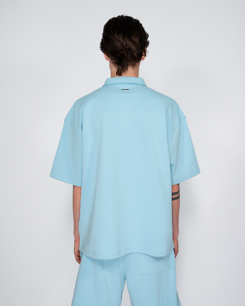 Premium Quarterzip Shirt Ice Blue