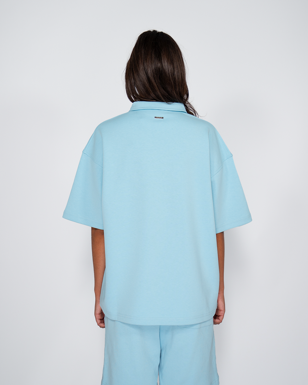 Premium Quarterzip Shirt Ice Blue