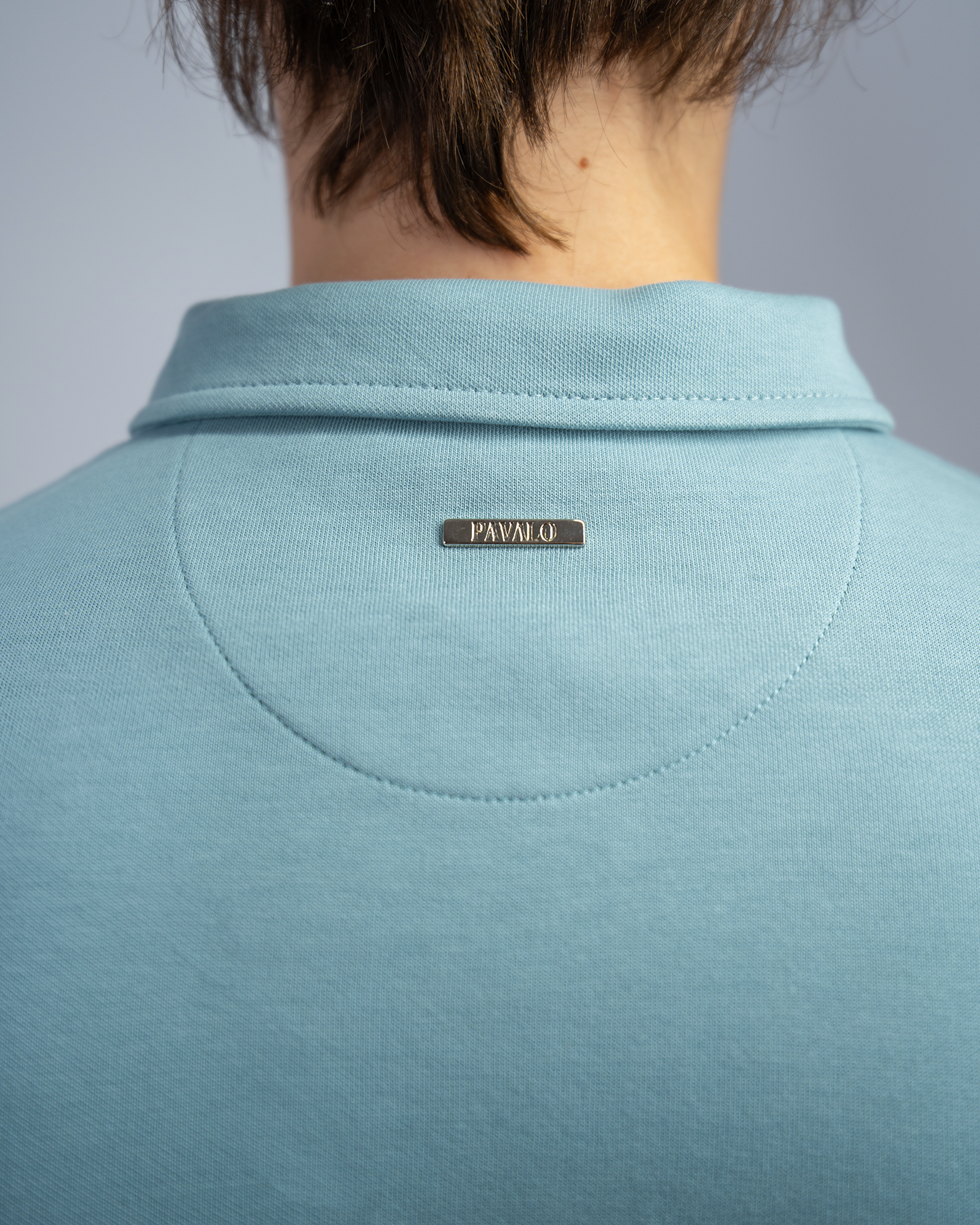 Premium Quarterzip Shirt Soft Blue