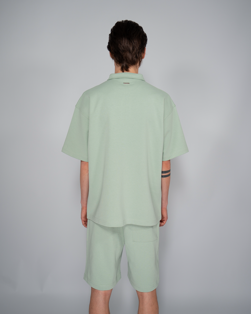 Premium Quarterzip Shirt Soft Green