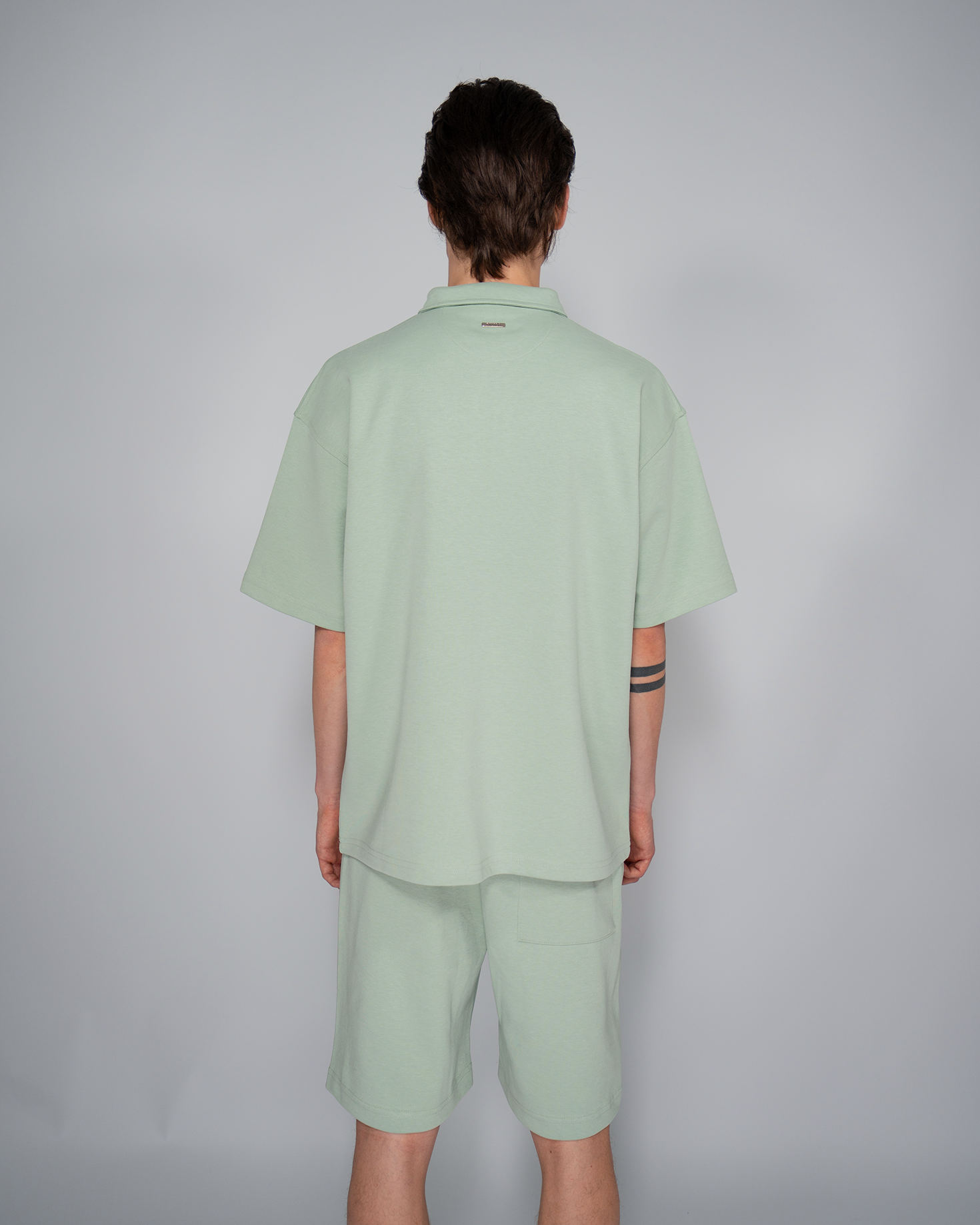Premium Quarterzip Shirt Soft Green