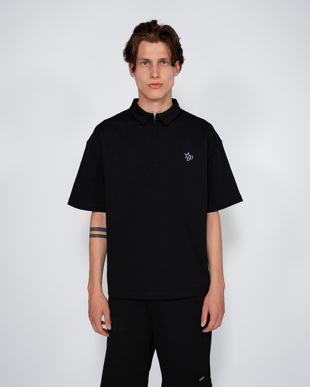 Premium Quarterzip Shirt Black