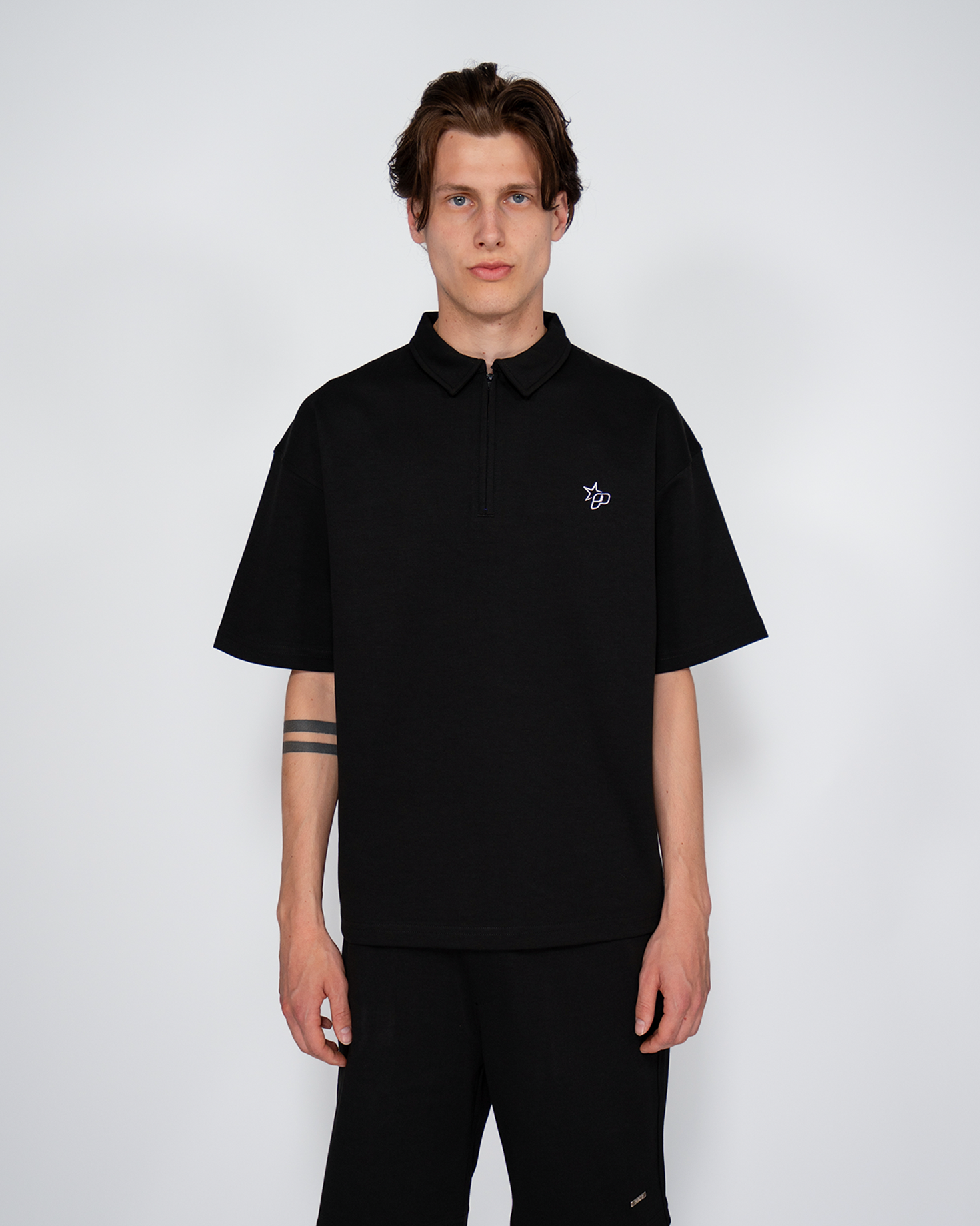Premium Quarterzip Shirt Black