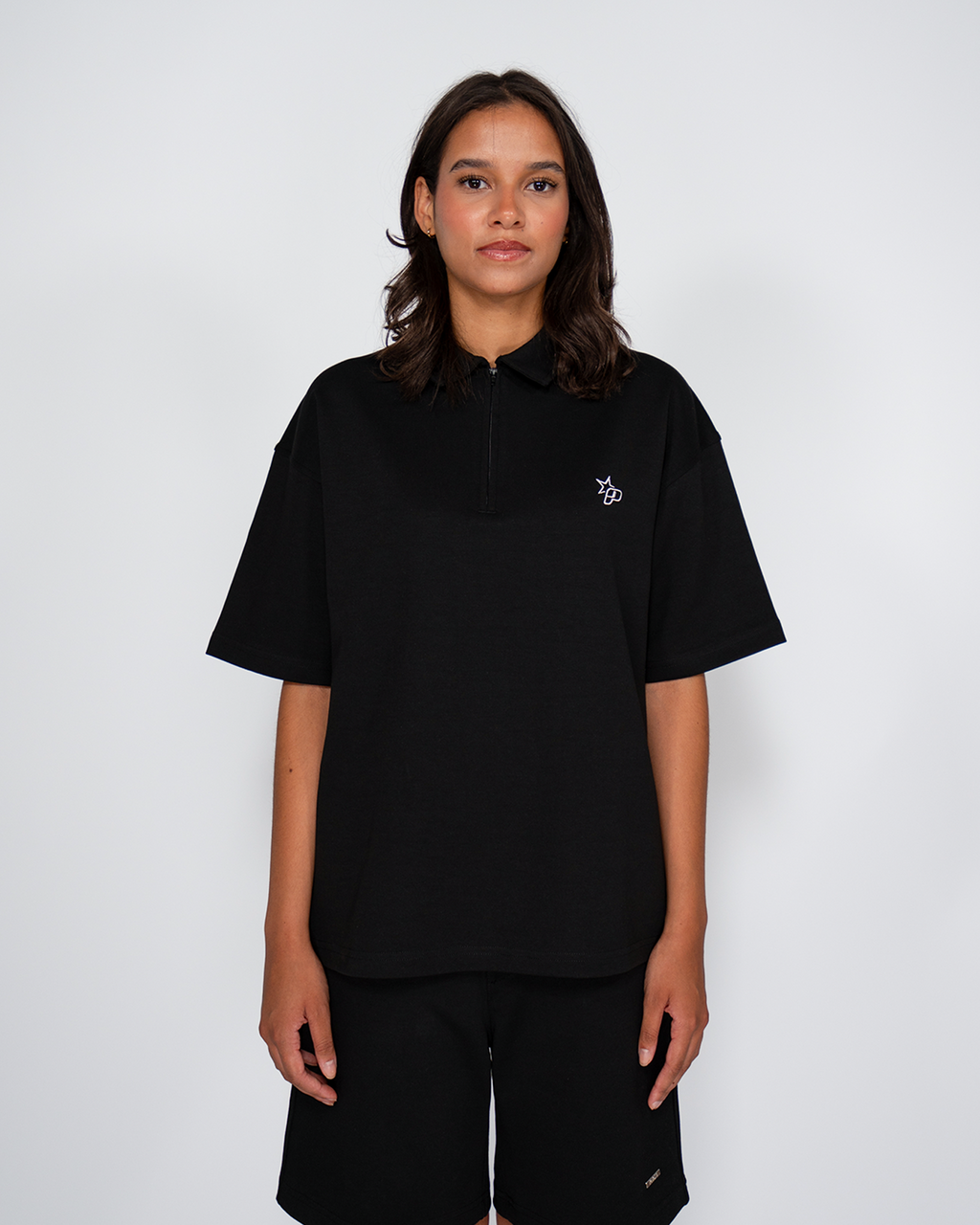Premium Quarterzip Shirt Black