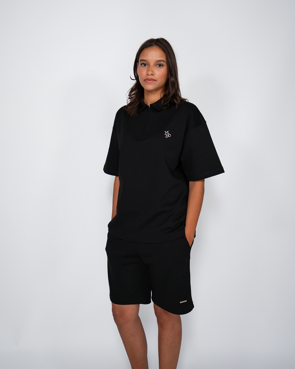 Premium Quarterzip Shirt Black
