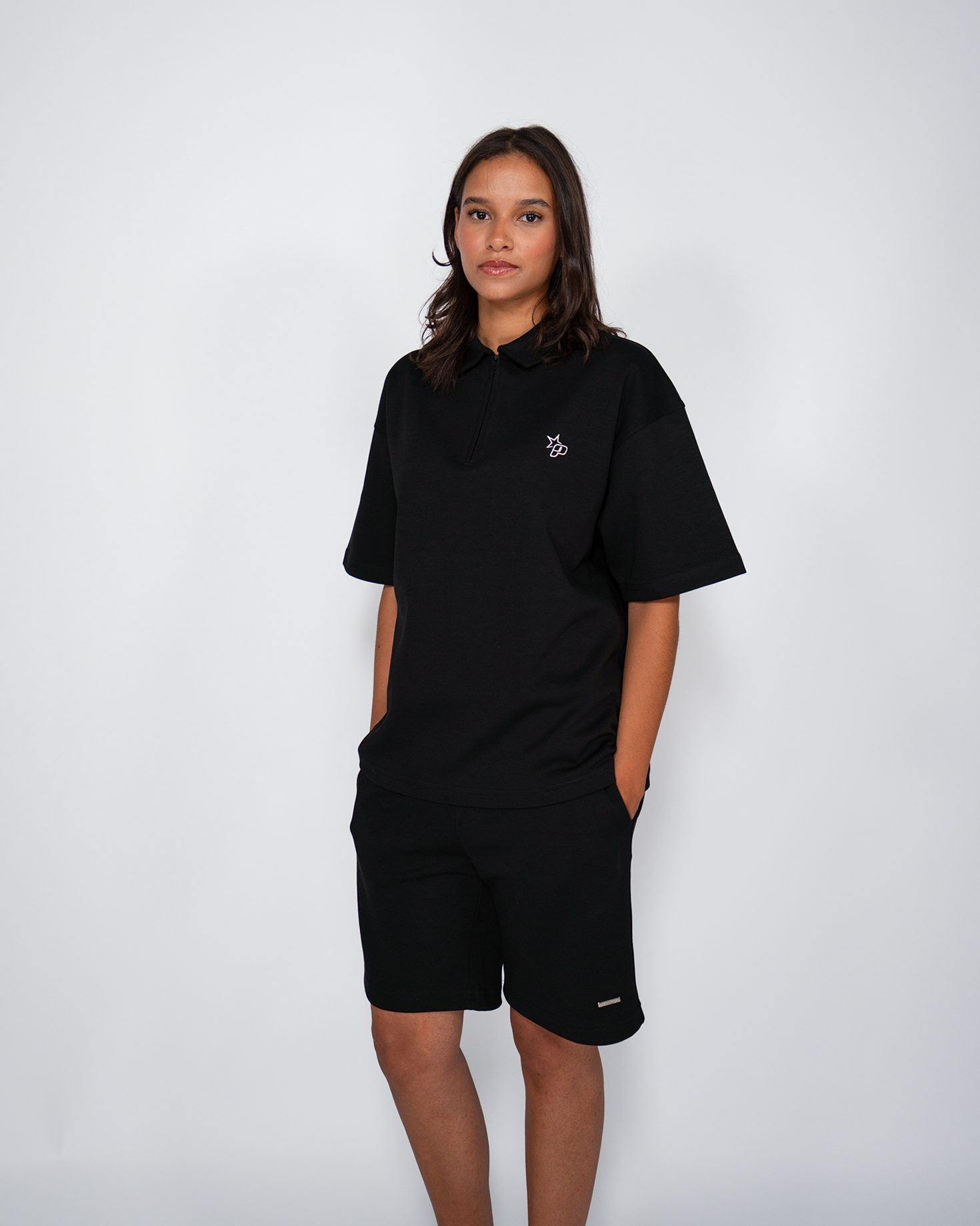 Premium Quarterzip Shirt Black