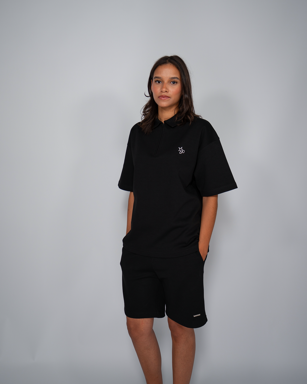 Premium Quarterzip Shirt Black
