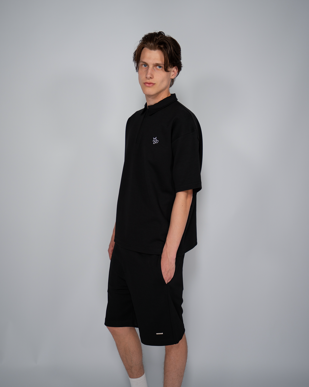 Premium Quarterzip Shirt Black