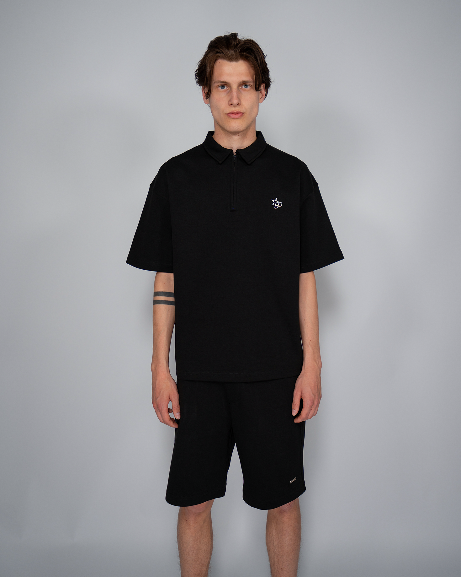 Premium Quarterzip Shirt Black