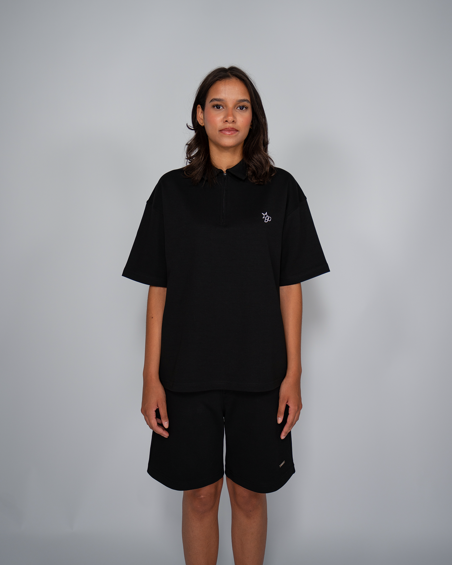 Premium Quarterzip Shirt Black