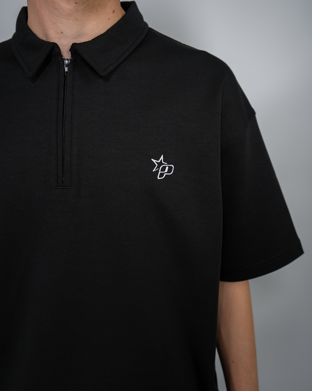 Premium Quarterzip Shirt Black