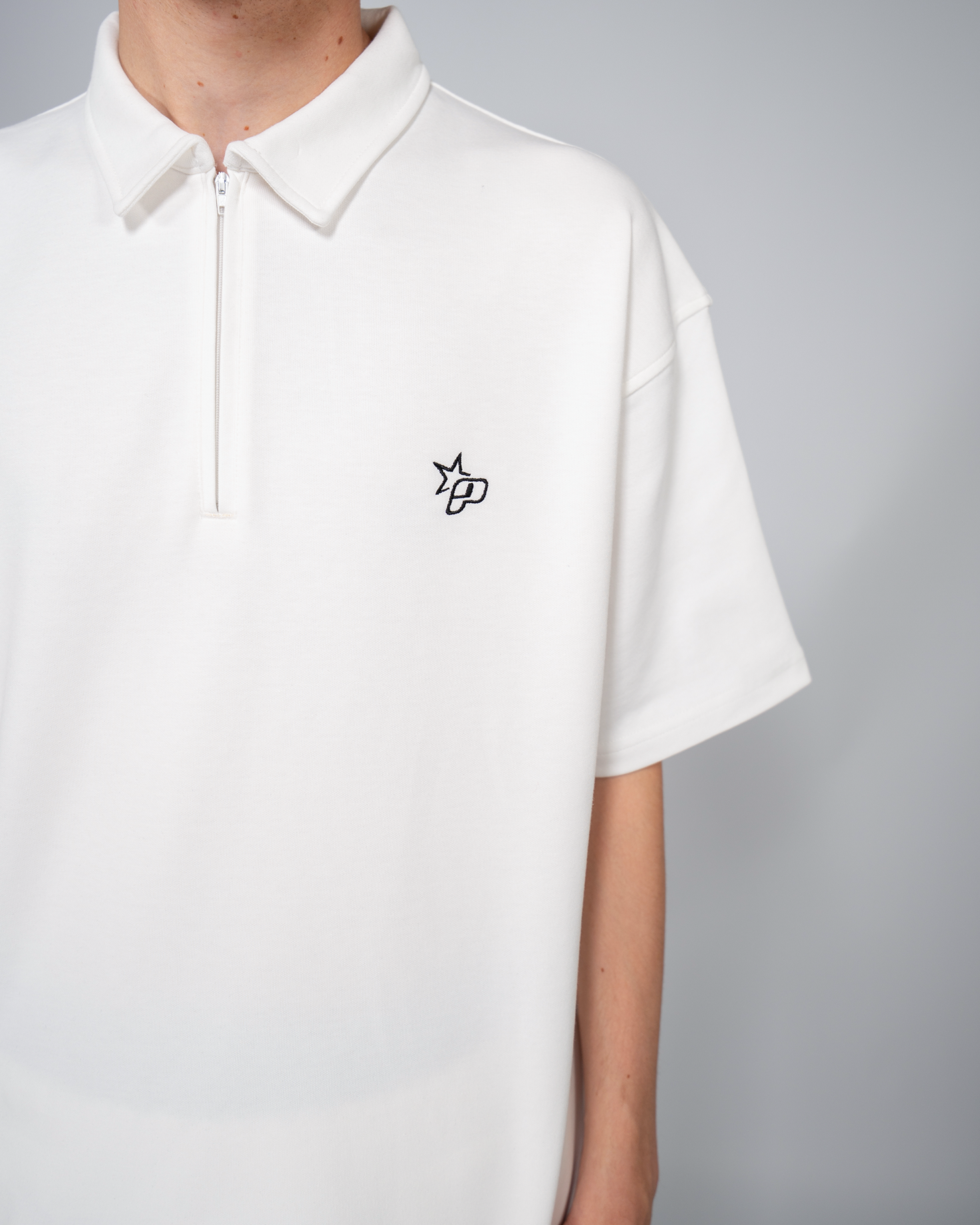 Premium Quarterzip Shirt Arctic White