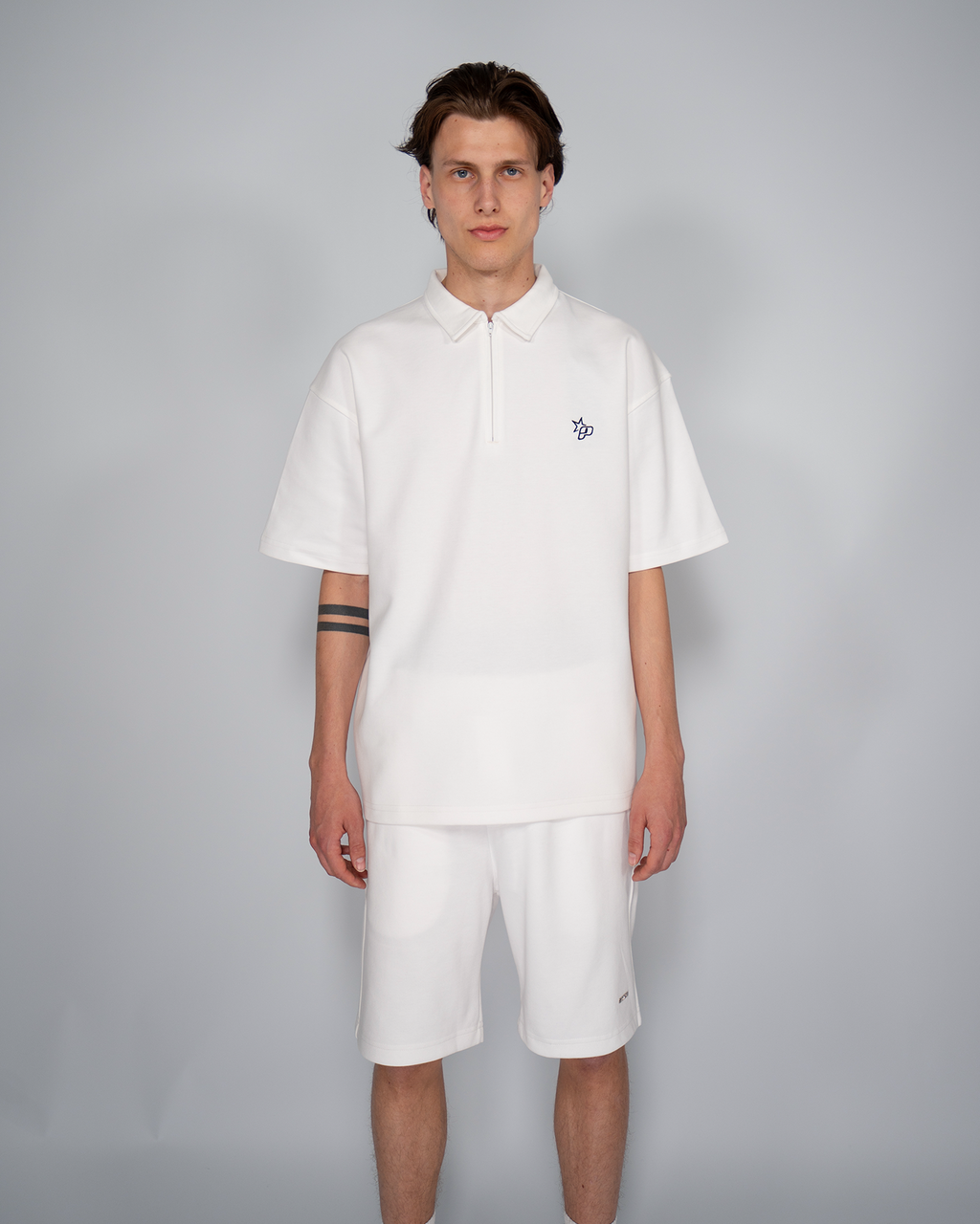 Premium Quarterzip Shirt Arctic White