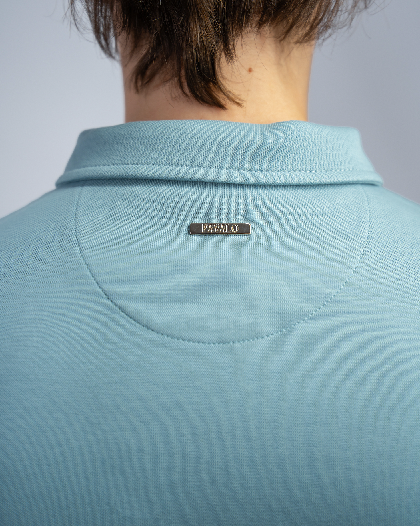 Premium Quarterzip Shirt Soft Blue