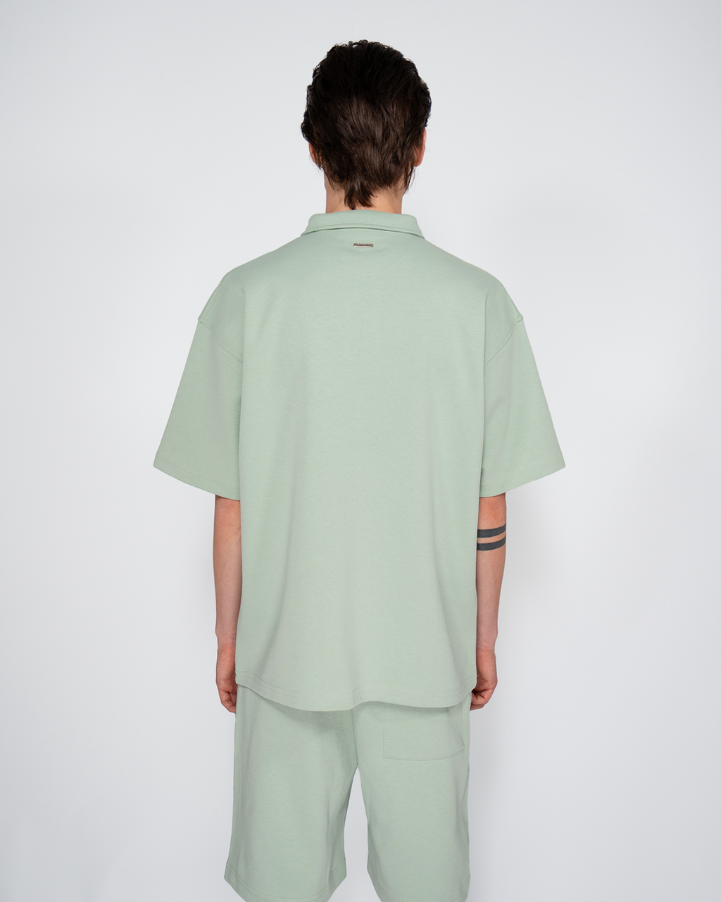 Premium Quarterzip Shirt Soft Green