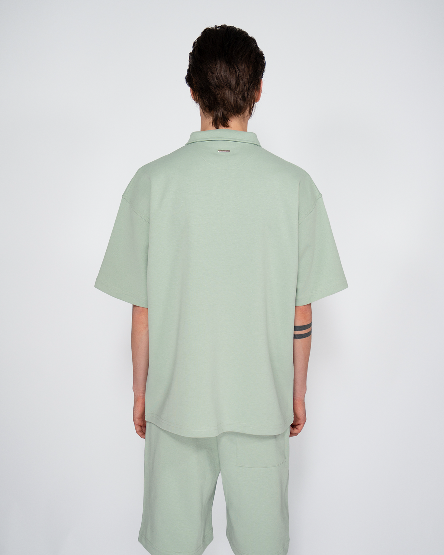 Premium Quarterzip Shirt Soft Green