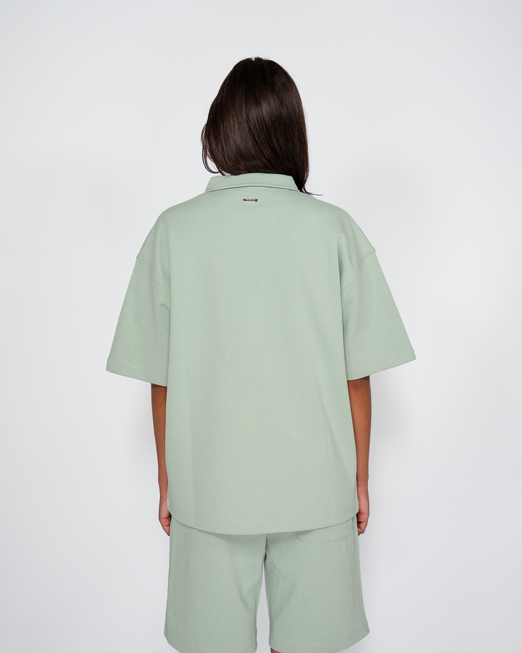 Premium Quarterzip Shirt Soft Green