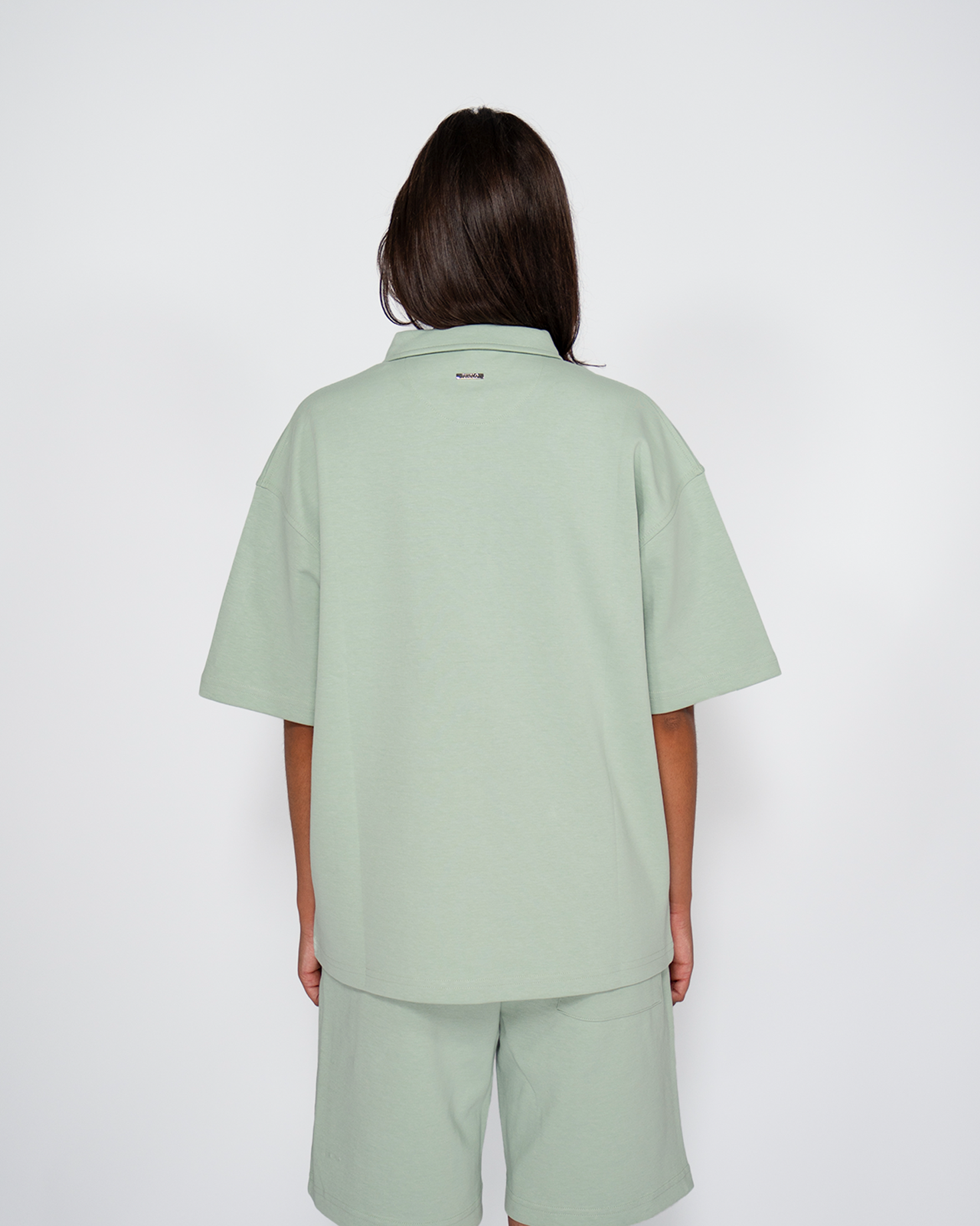 Premium Quarterzip Shirt Soft Green