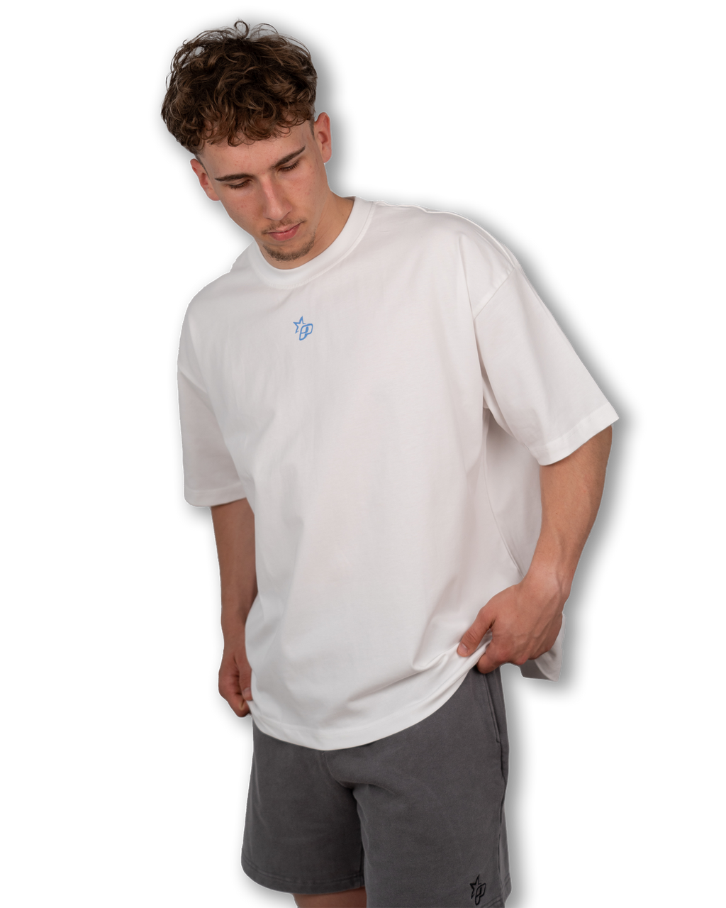 PAVALO® Signature Shirt Weiß/Babyblau