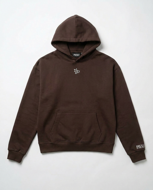 PAVALO® Premium Hoodie Chocolate Braun