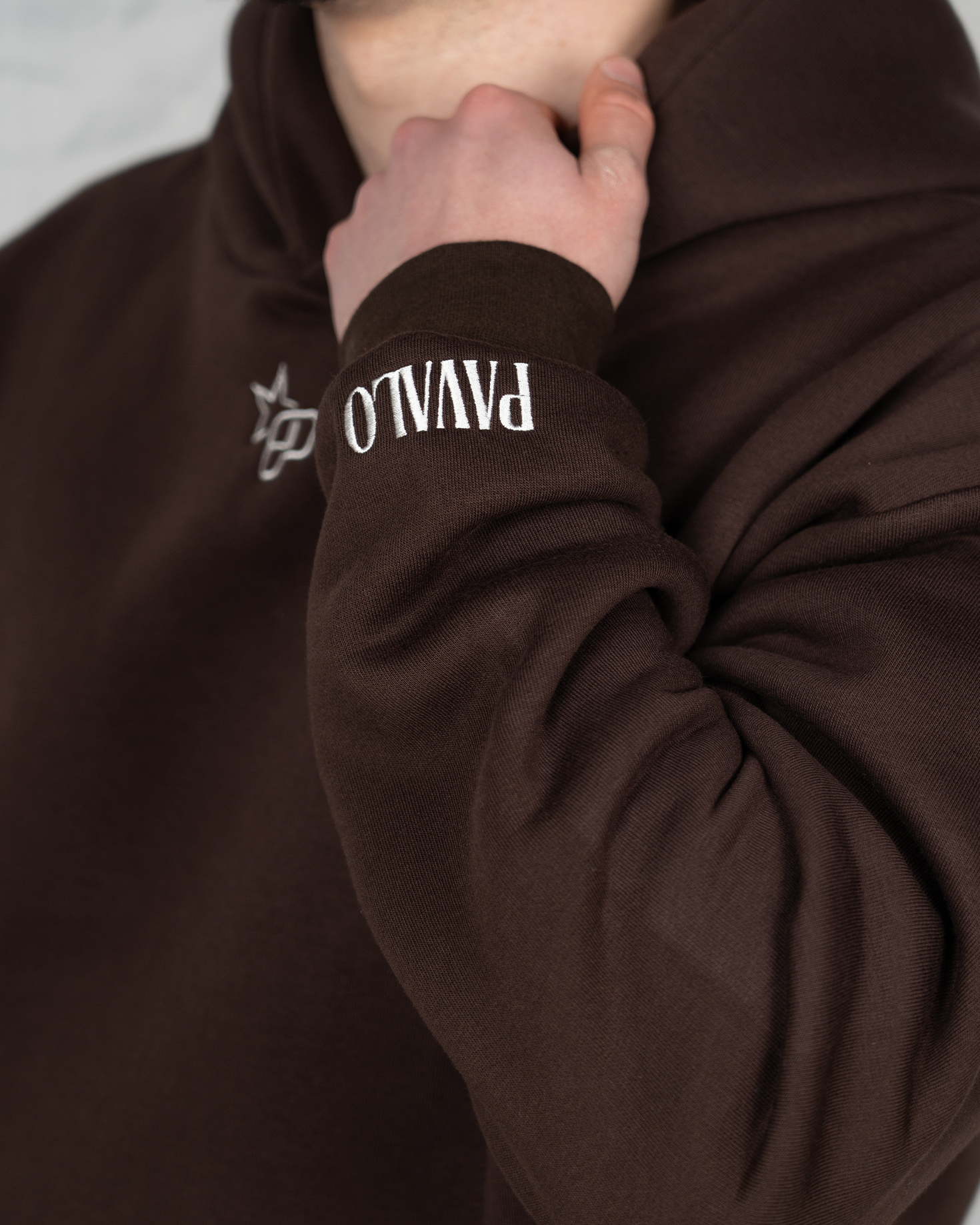 PAVALO® Premium Hoodie Chocolate Braun