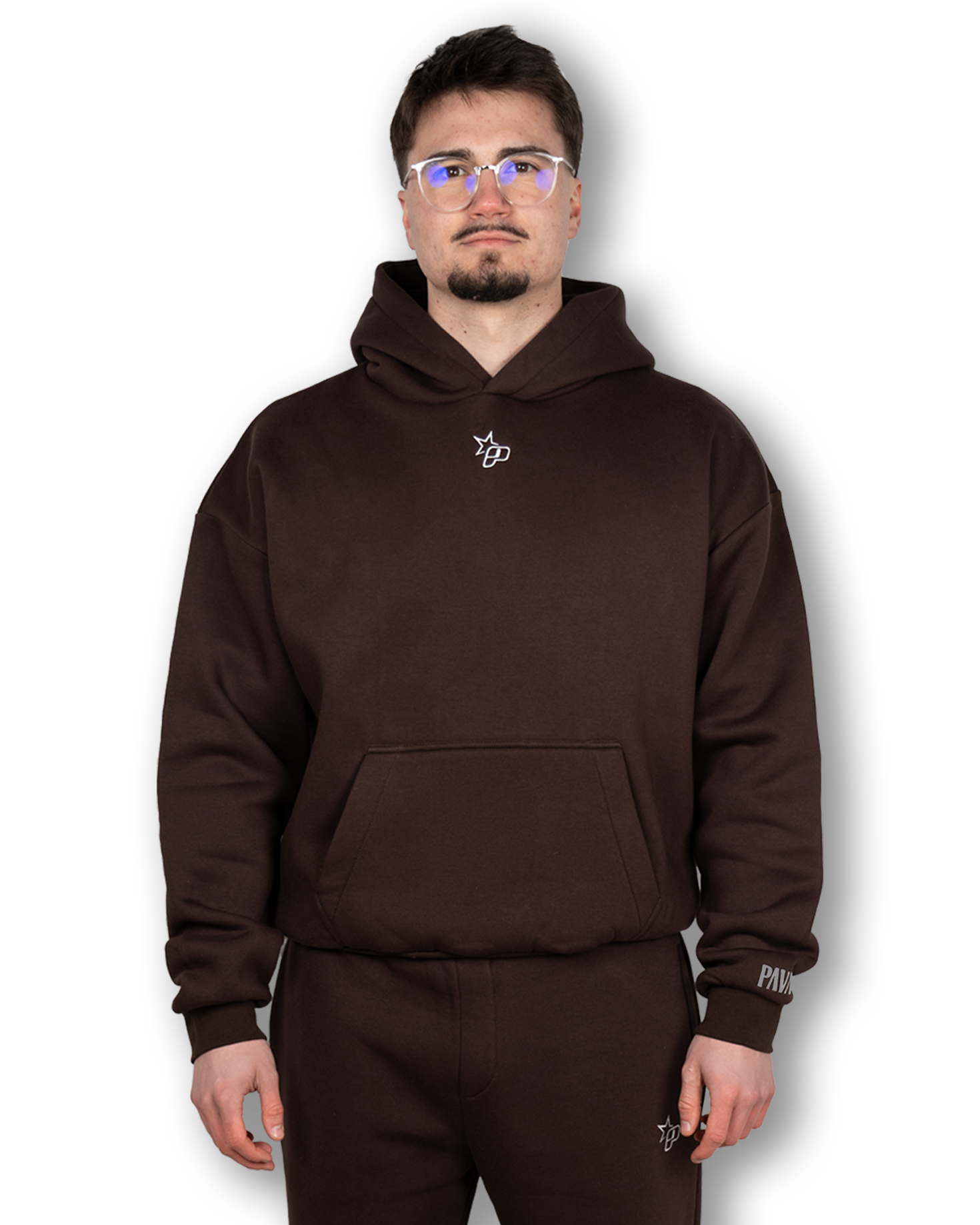 PAVALO® Premium Hoodie Chocolate Braun