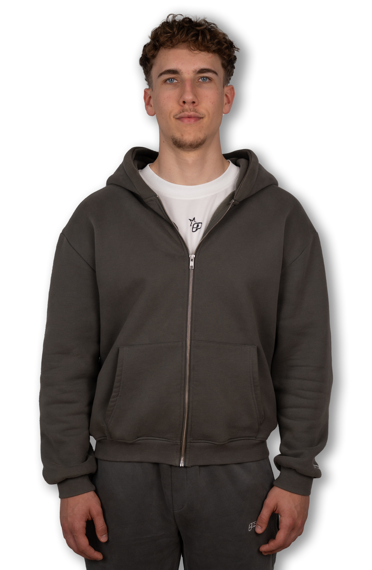 PAVALO® Zip-Hoodie Anthrazit