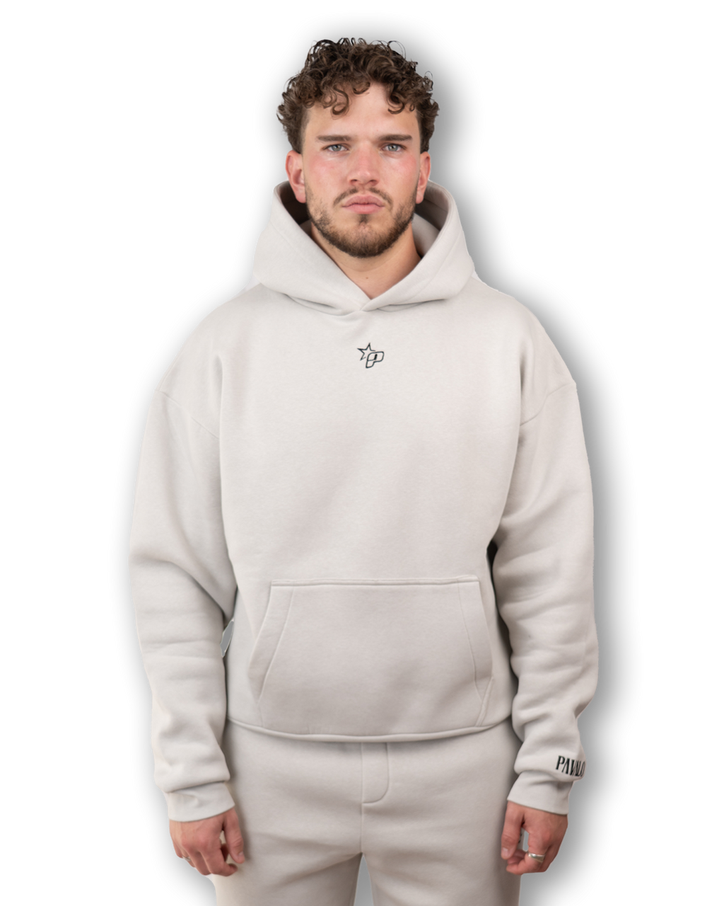 PAVALO® Premium Hoodie Aschgrau