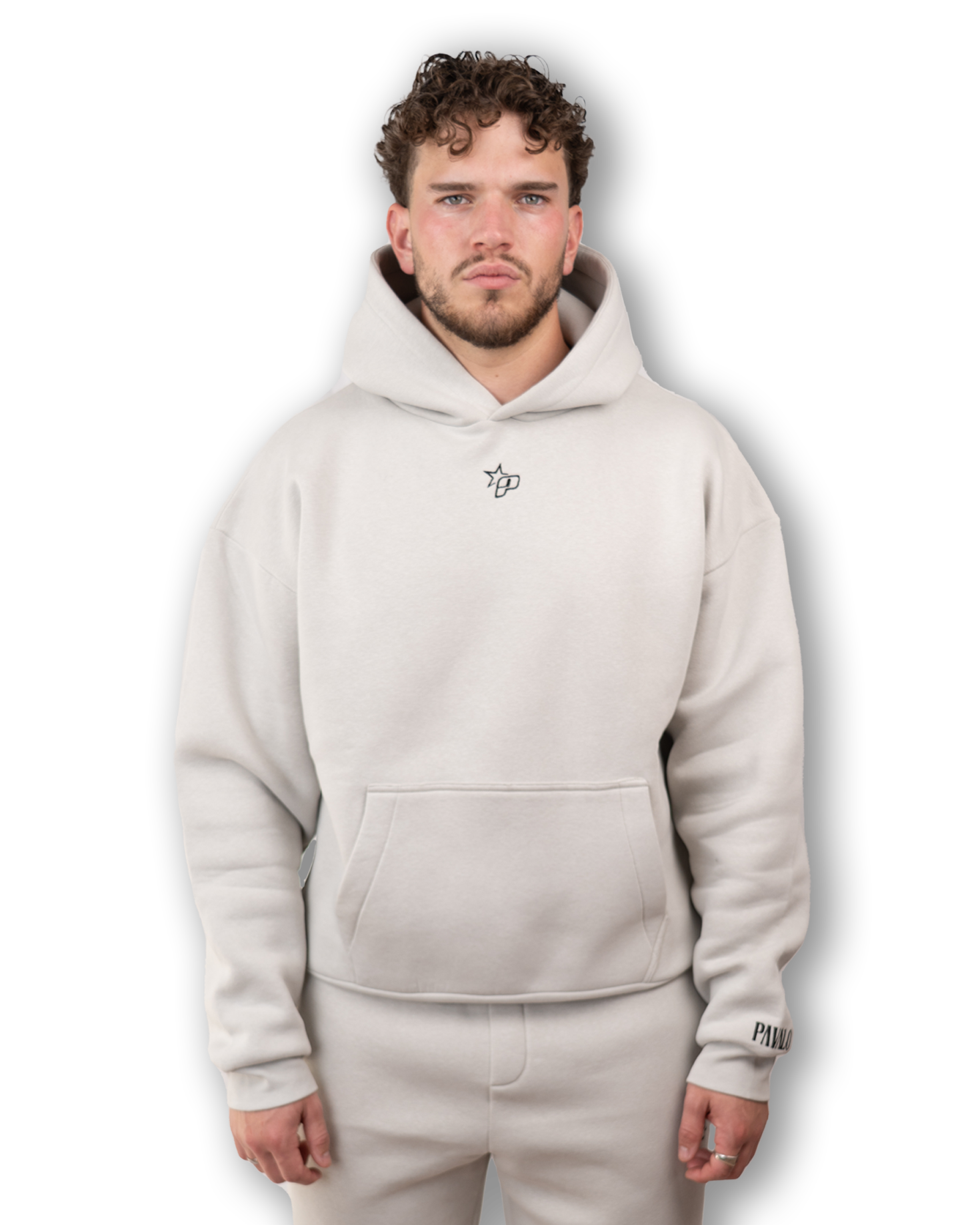 PAVALO® Premium Hoodie Aschgrau