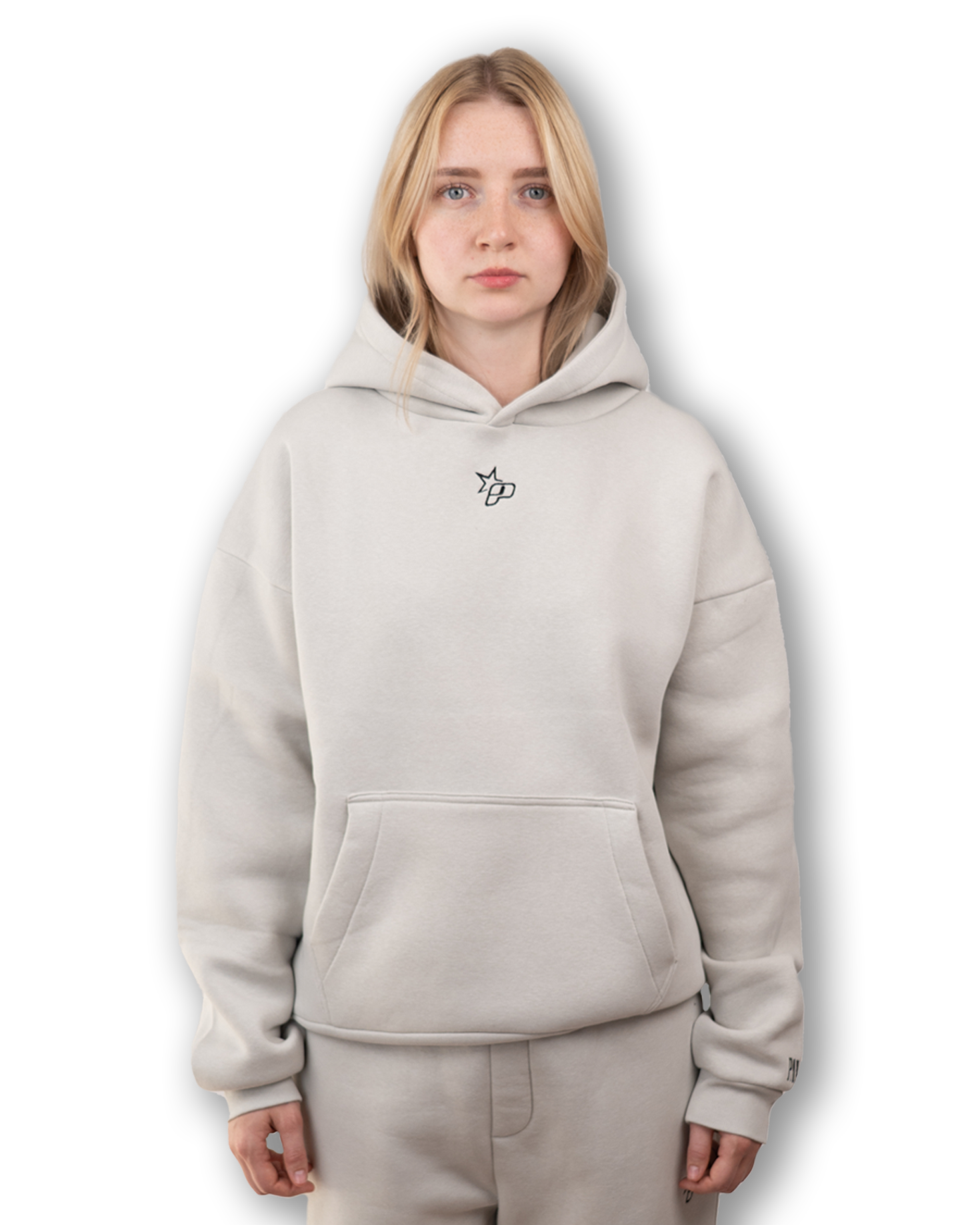 PAVALO® Premium Hoodie Aschgrau