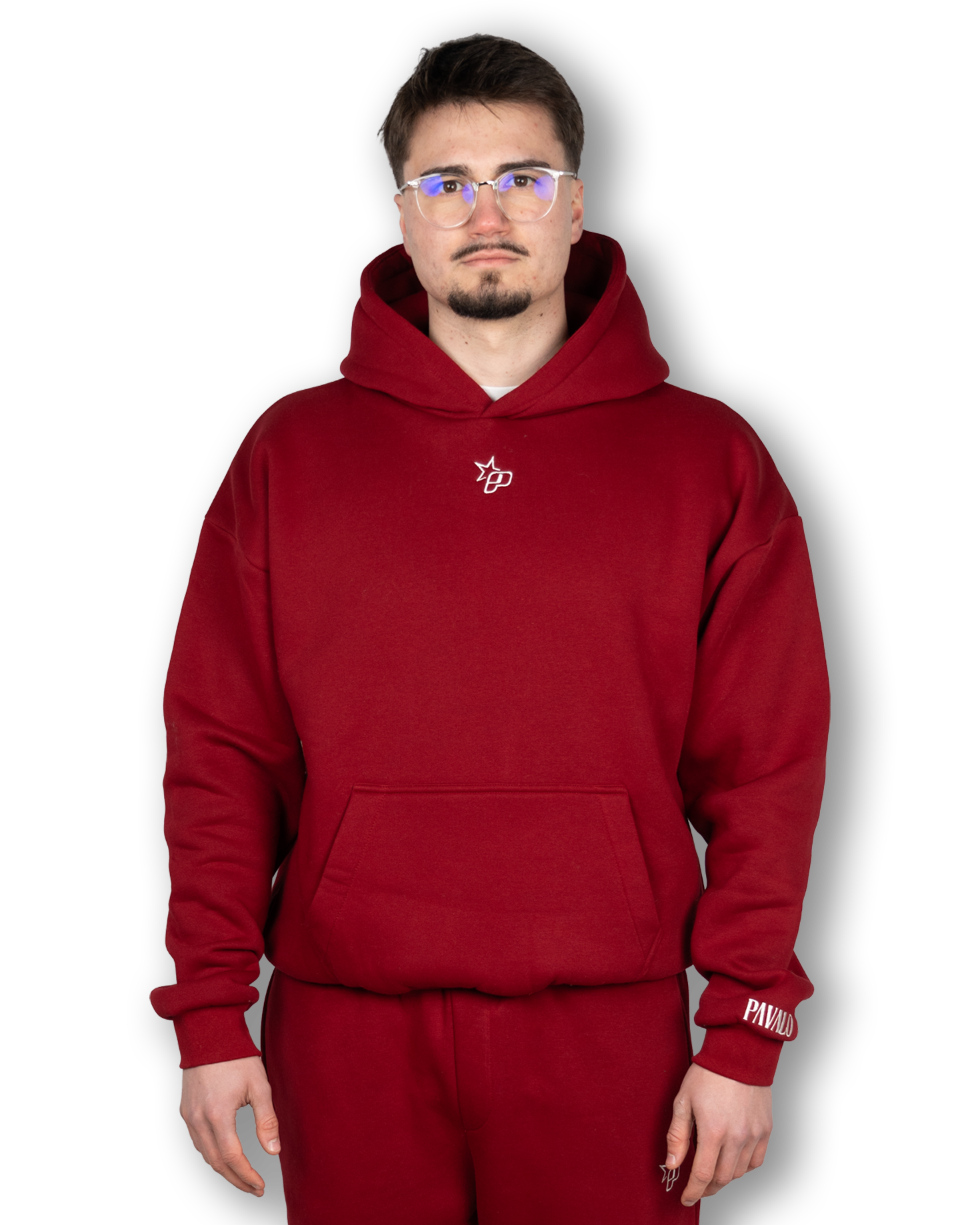 PAVALO® Premium Hoodie Weinrot
