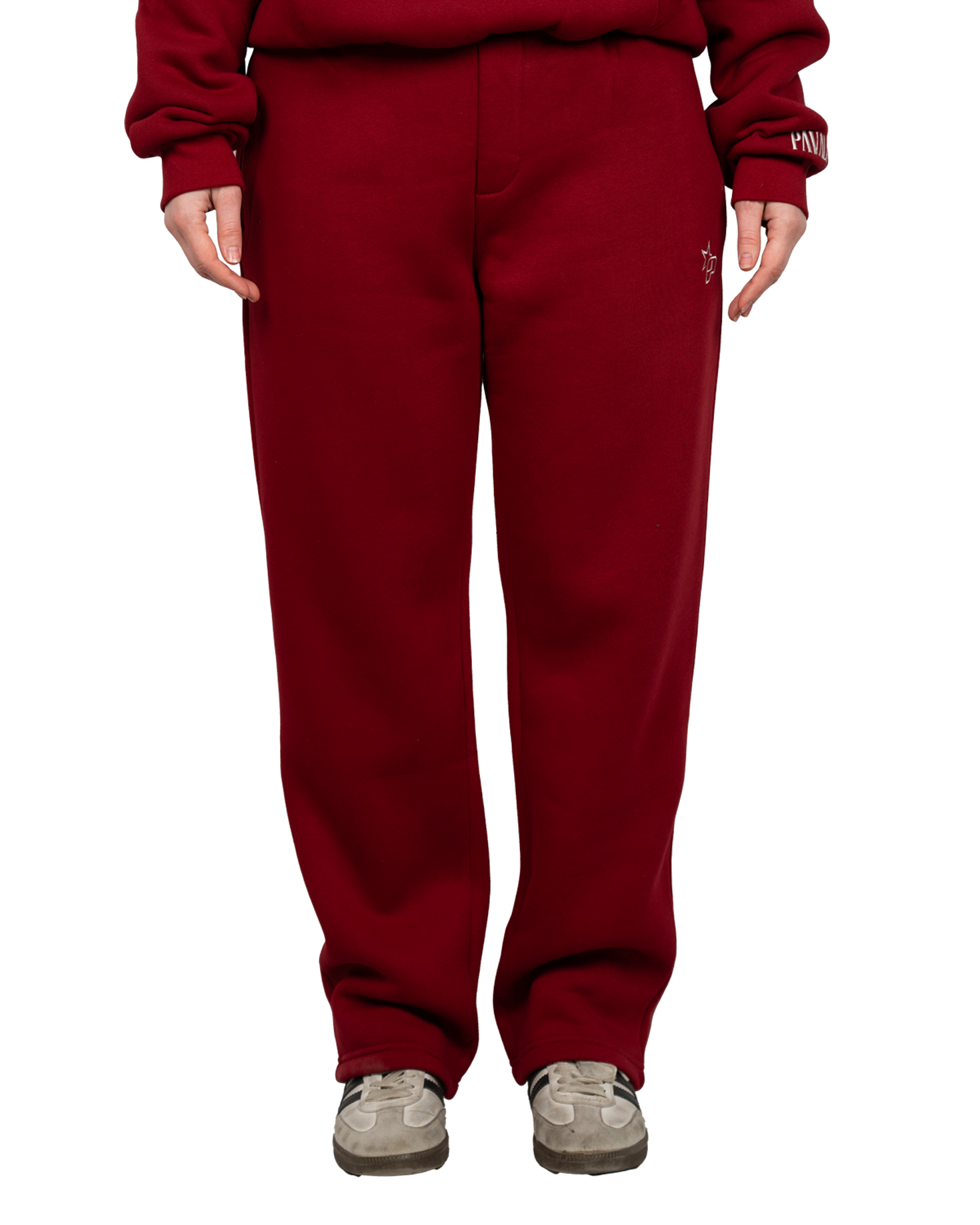 PAVALO® Premium Openleg - Jogger Weinrot