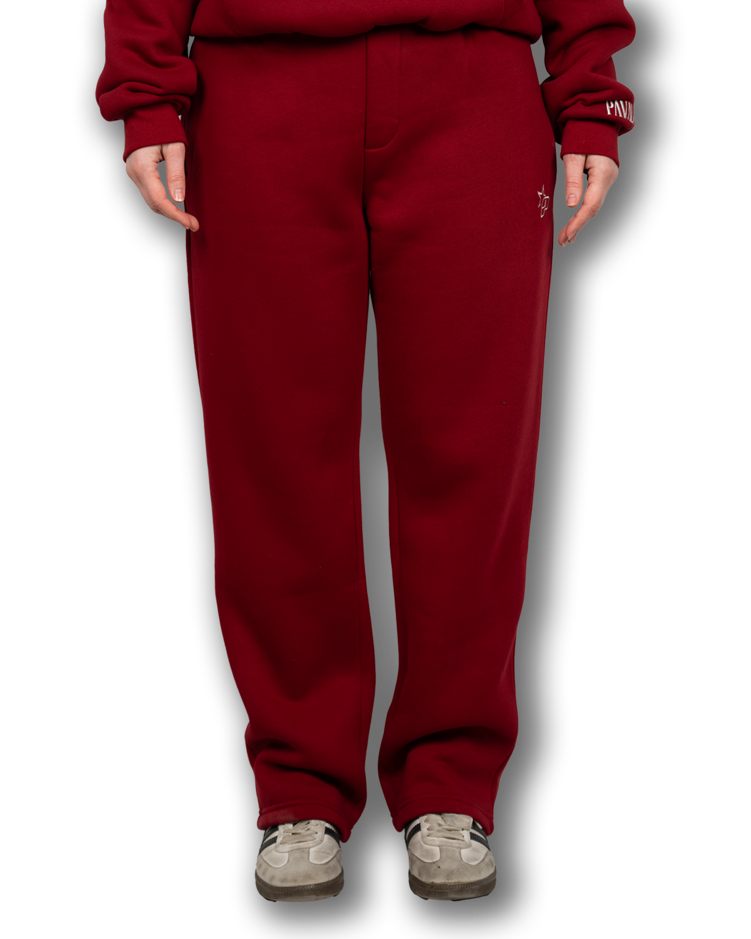 PAVALO® Premium Openleg - Jogger Weinrot