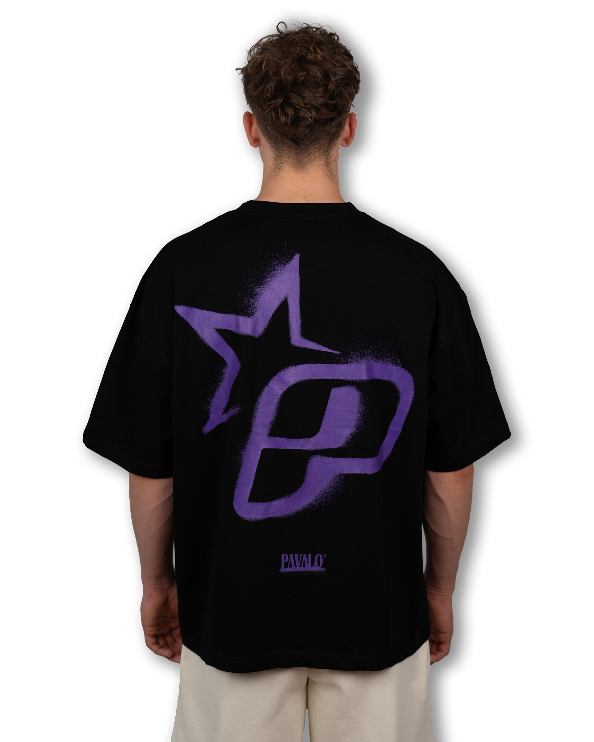 PAVALO® Signature Shirt Schwarz/Lila