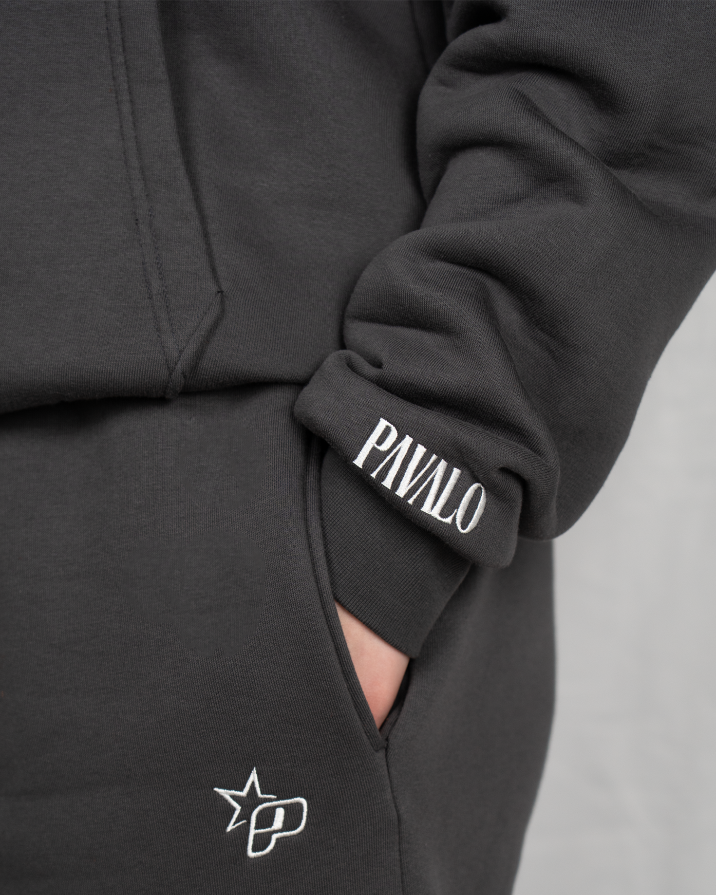 PAVALO® Premium Zip-Hoodie Anthrazit