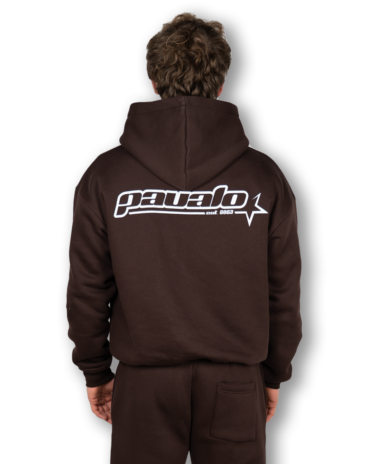 PAVALO® Premium Zip-Hoodie Chocolate Braun
