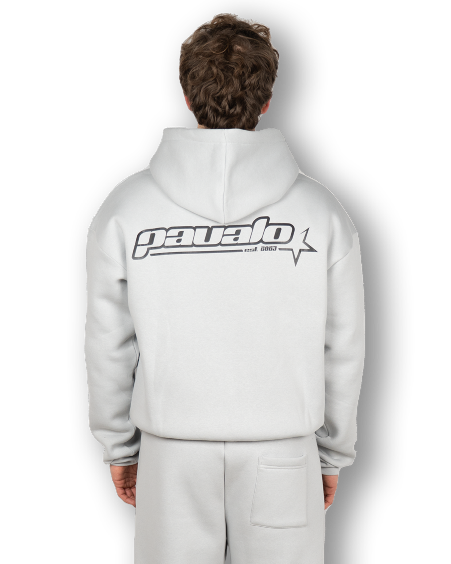 PAVALO® Premium Zip-Hoodie Aschgrau