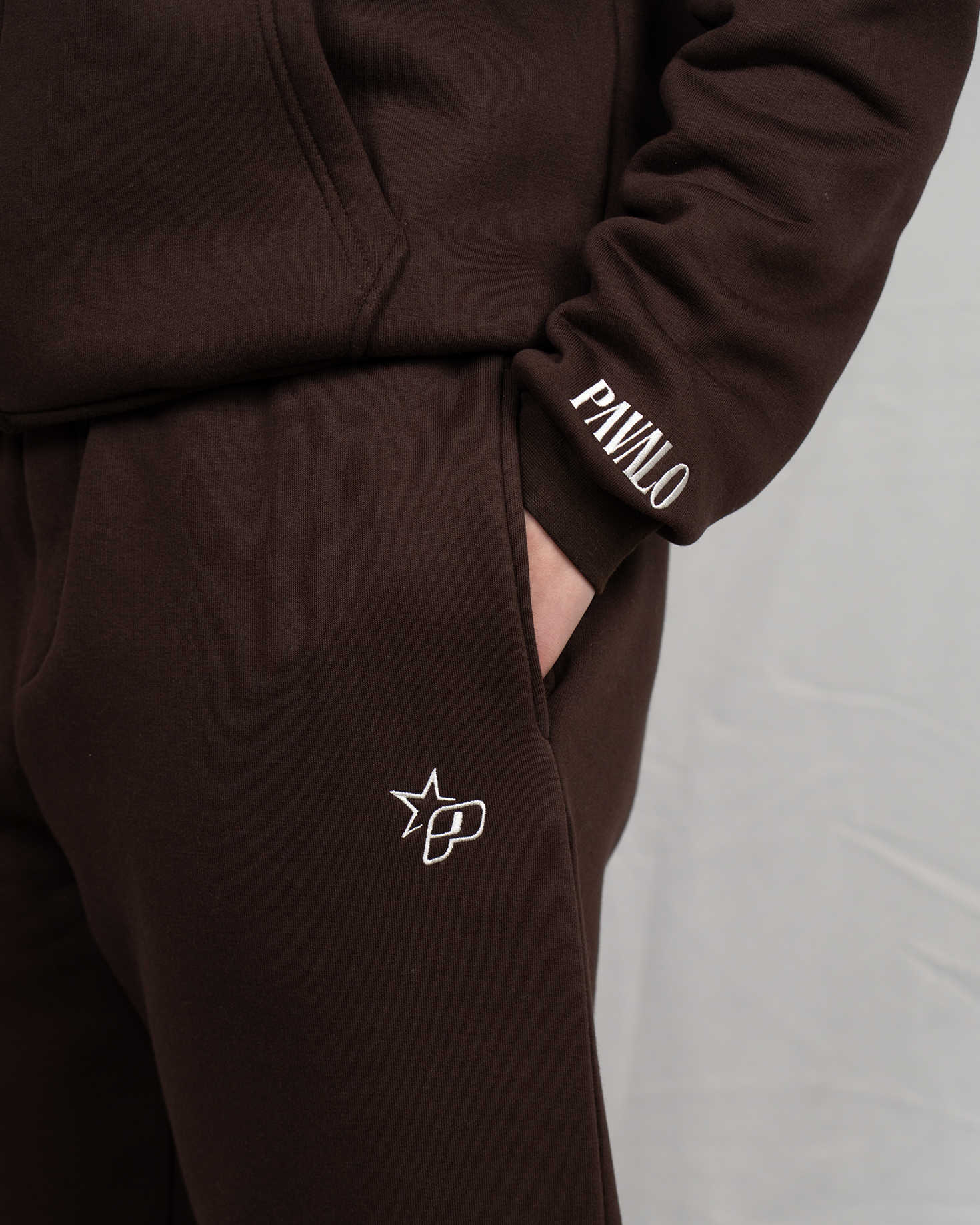 PAVALO® Premium Zip Tracksuit Chocolate Braun