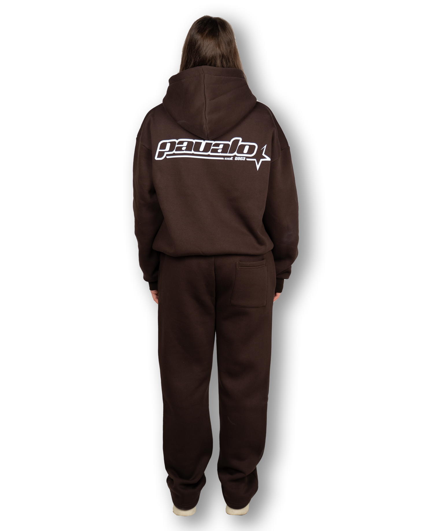 PAVALO® Premium Zip Tracksuit Chocolate Braun