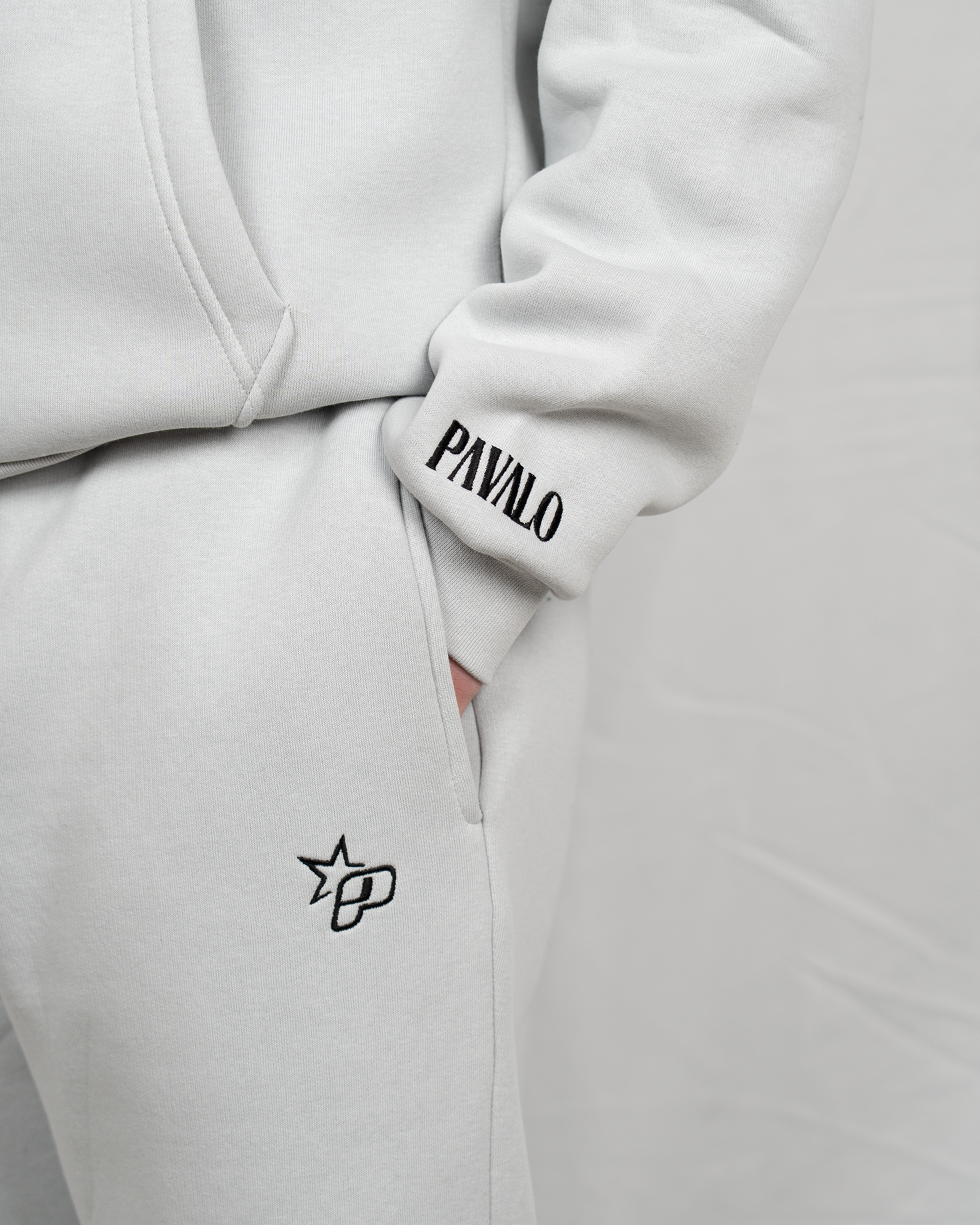 PAVALO® Premium Zip Tracksuit Aschgrau