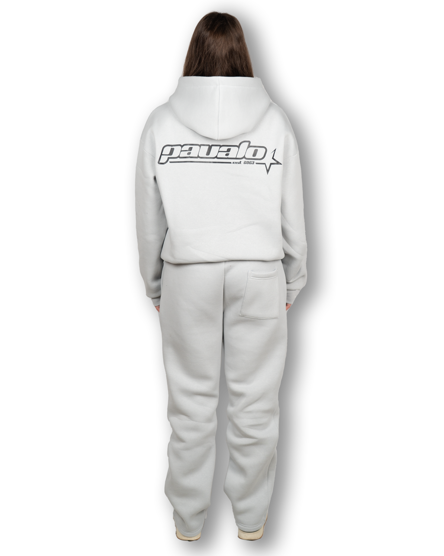 PAVALO® Premium Zip Tracksuit Aschgrau