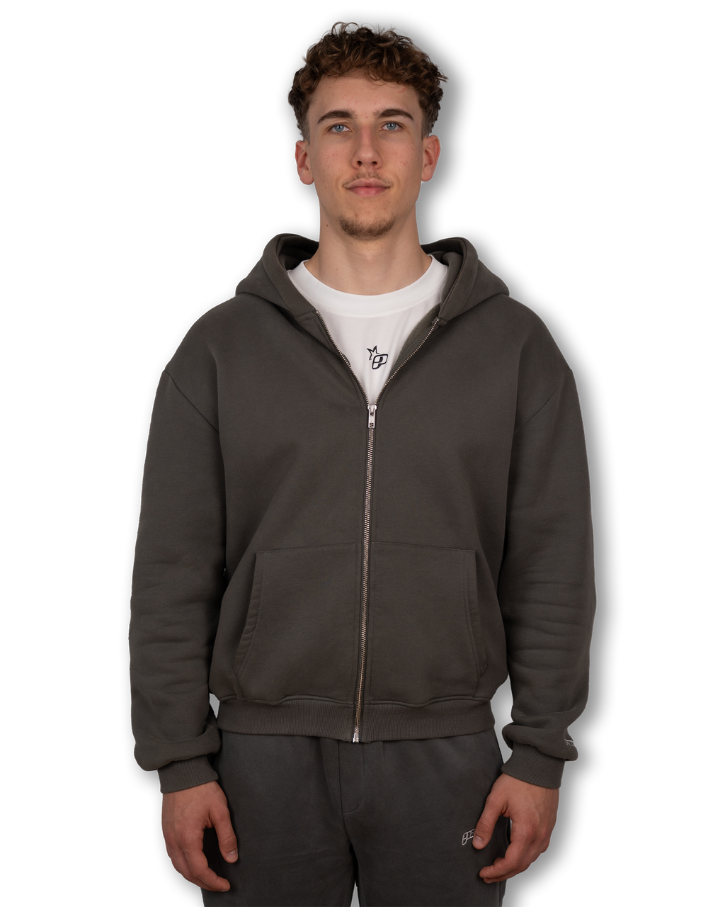 PAVALO® Zip-Hoodie Anthrazit