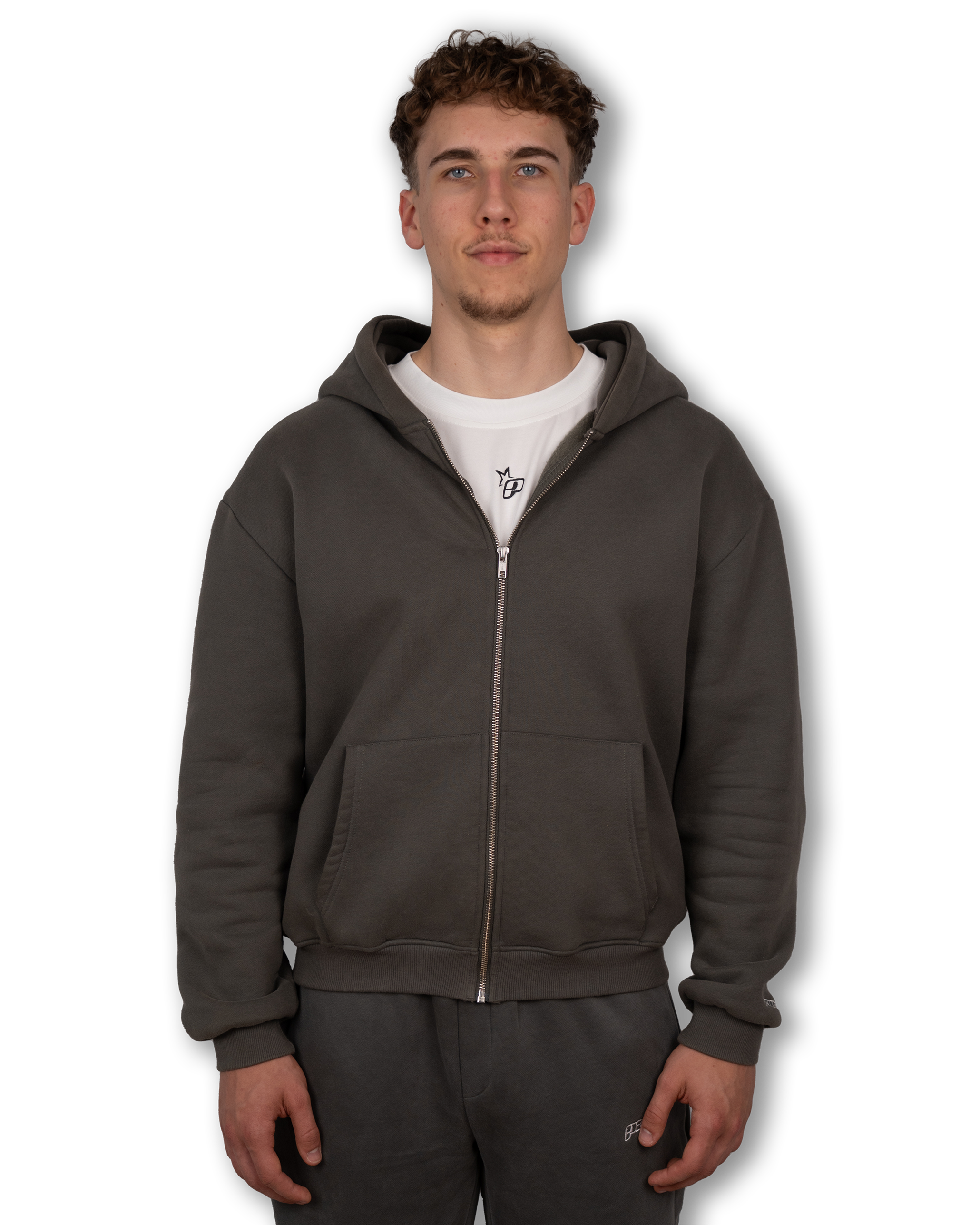 PAVALO® Zip-Hoodie Anthrazit